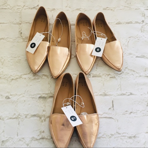 A New Day Micah Rose Gold Pointed Toe Loafer NWT - Picture 8 of 8